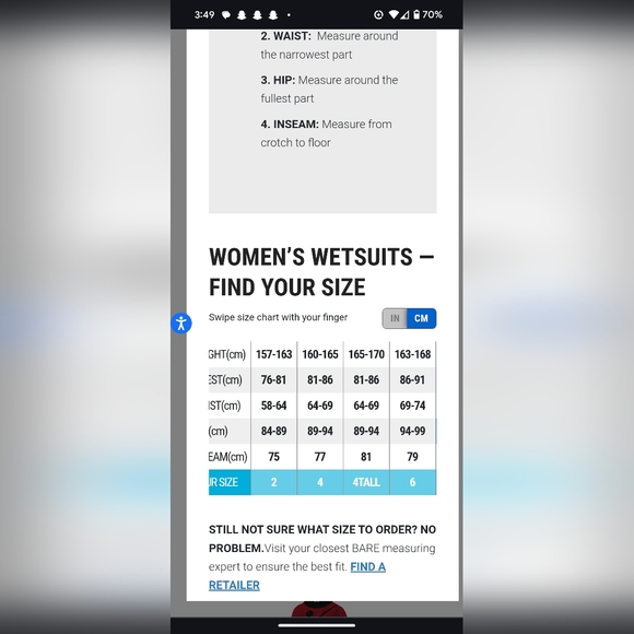 BARE women's wetsuit - Picture 2 of 3